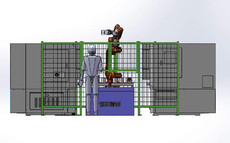 工業(yè)機器人自動化上下料加工單元